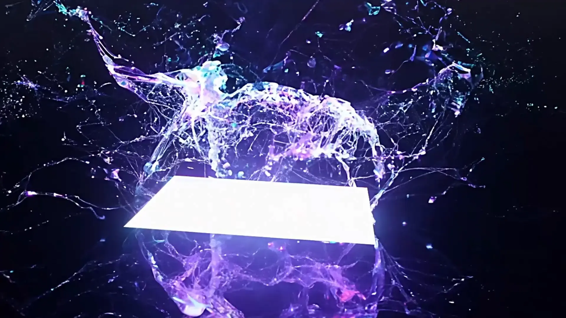 Mystical Shattered Glass Overlay for High-Tech Logo Reveal